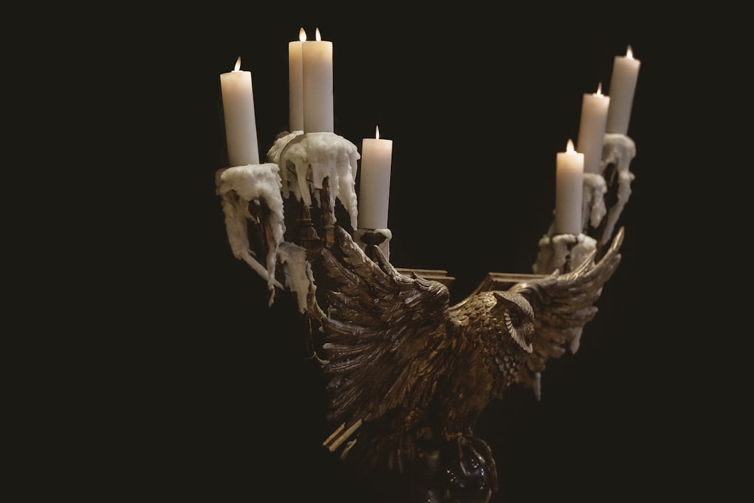 Photo candle chandelier