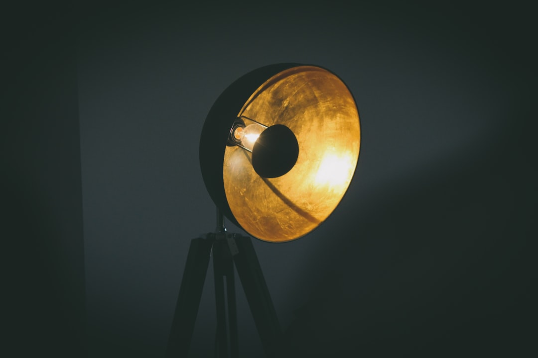 Photo spotlight floor lamp
